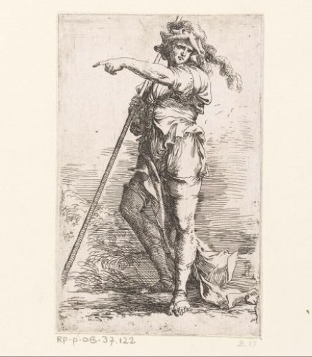 Soldier with a stick