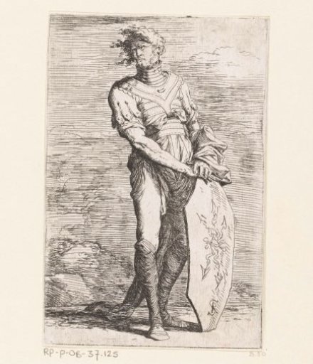 Soldier with a shield