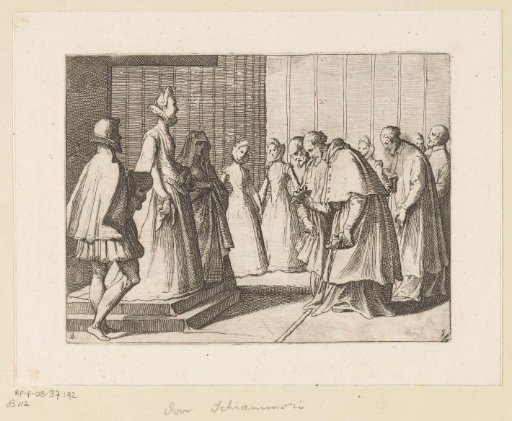 Margaret of Austria receives homage from cardinals and prelates