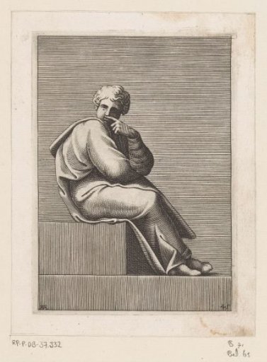 Seated young man