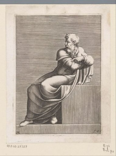 Seated old man