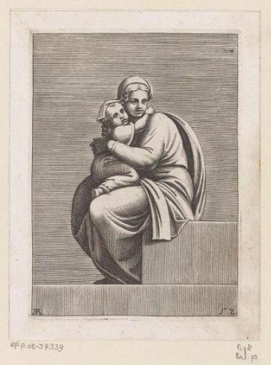 Seated woman with a child