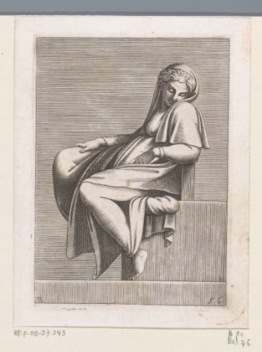 Seated young woman