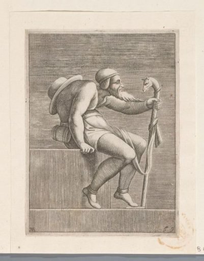 Man with a hunchback