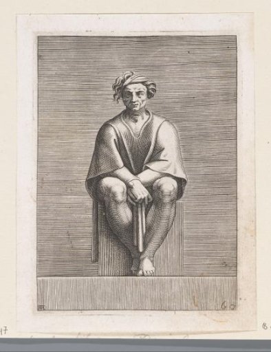 Seated man