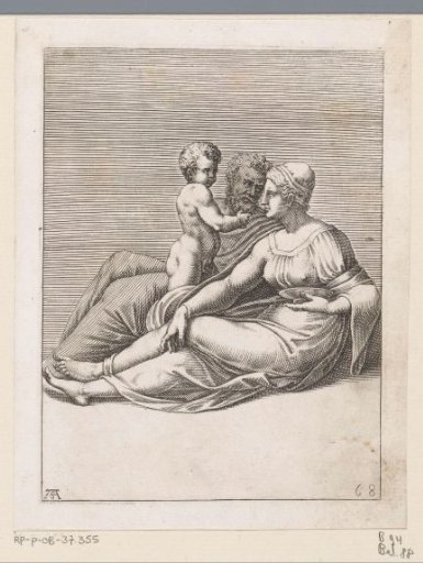 Woman and man with a child