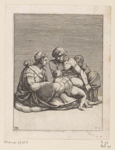 Man and woman with two children