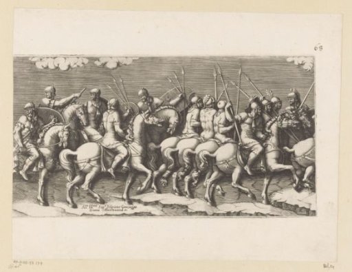 Procession of Armed Horsemen (Middle Part)