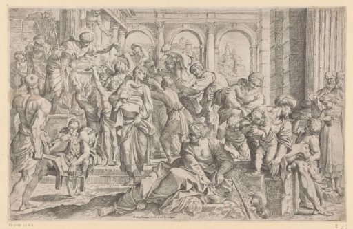 Saint Roch Distributing His Wealth to the Poor