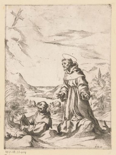 Saint Francis receiving the stigmata