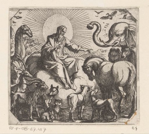 God creates the animals on land