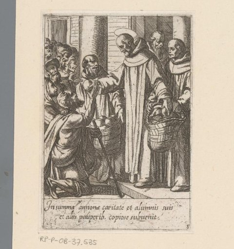 Saint Philip distributes the bread