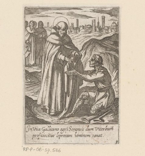 Saint Philip cures a leper