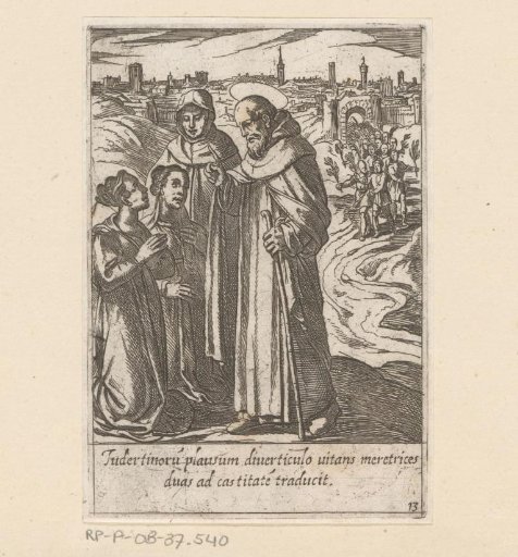 Saint Philip converts two prostitutes to