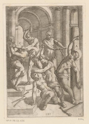 Torture with dagger and divining rod