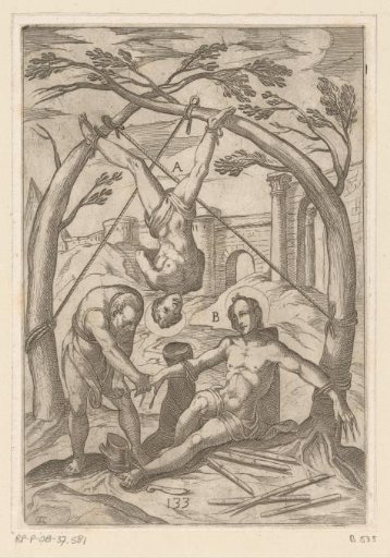 Torture: Hanging between stretched trees and nails under the fingernails