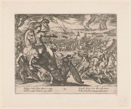 Darius Flees from the Battlefield