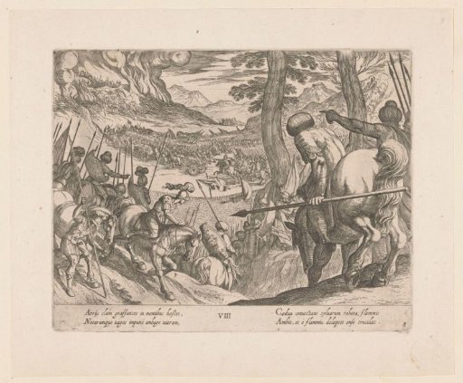 The Army of Alexander the Great Traps the Enemy Troops with Fire