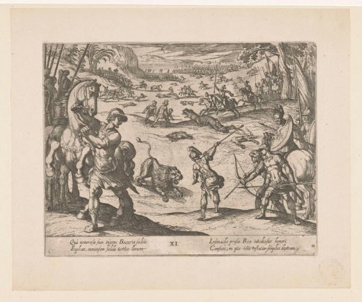 Alexander the Great Hunts Wild Animals at Bazaira