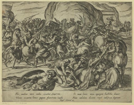 The Death of Camillus in the Battle between Greeks and Romans