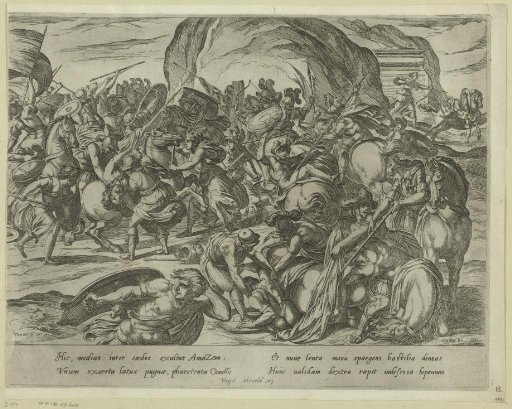 The Death of Camillus in the Battle between Greeks and Romans