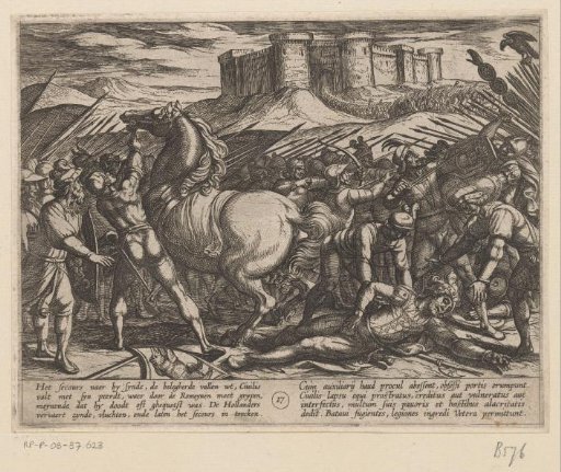The Romans Deceived by Julius Civilis' Horse That He is Dead or Wounded