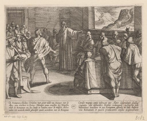 Meeting to Determine What Steps to Take Against the New Roman Troops Approaching Over the Alps