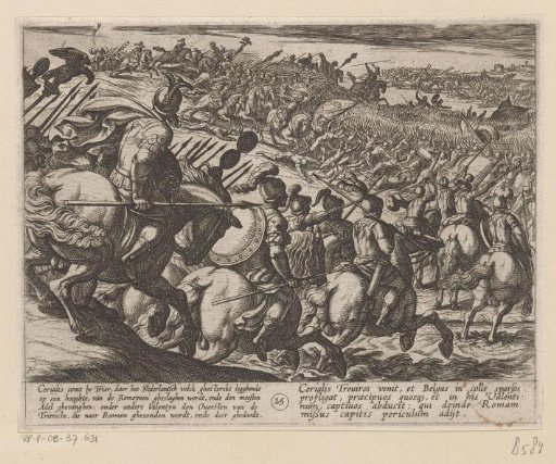 The Roman Commander Cerialis and His Army Attack at Trier