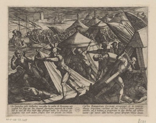 Dutch and Germans Attack the Roman Camp and Capture Cerialis' Boat