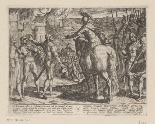 The Romans burn the Dutch countryside