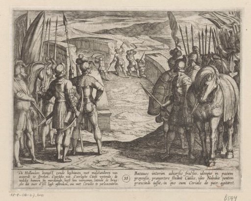 The Batavians become afraid and begin peace negotiations