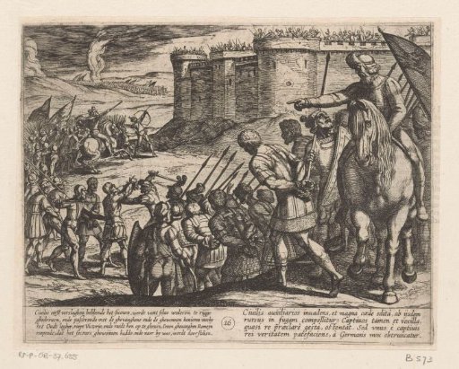 Roman prisoners before the fort