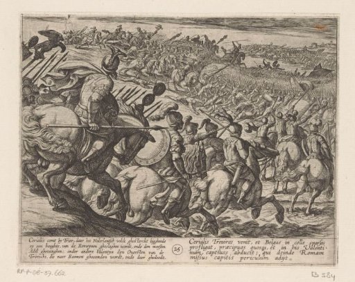 The Roman commander Cerialis and his army attack at Trier