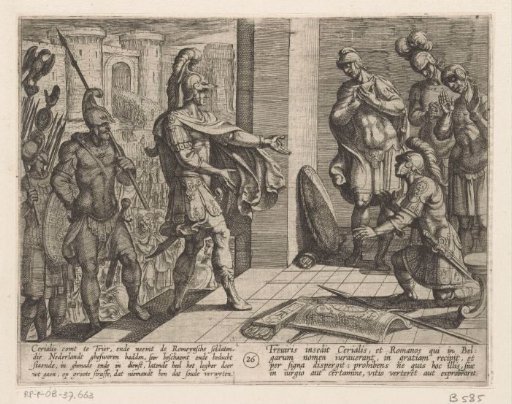 Cerialis forgives Roman soldiers who had helped Civilis