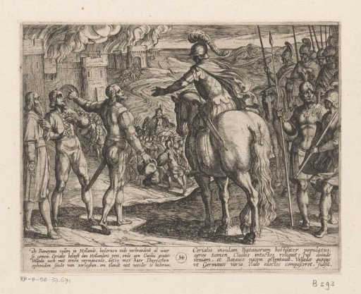 The Romans burn the Dutch countryside