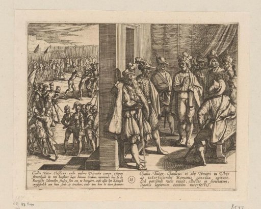 Secret Meeting of Civilis with Leaders of the Teviri, 69-70