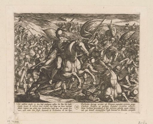 Cerialis drives the Batavians into the Rhine, 69-70