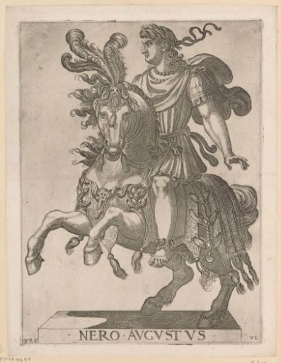 Emperor Nero on horseback