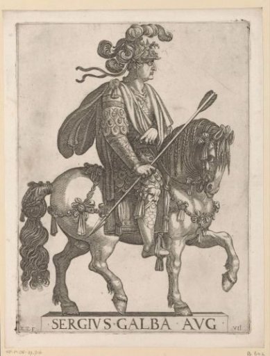 Emperor Galba on horseback