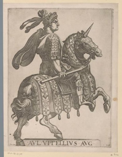 Emperor Vitellius on horseback
