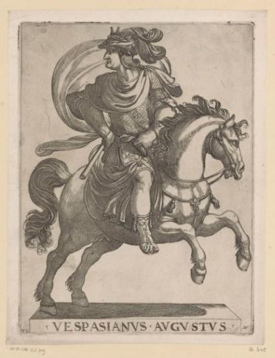 Emperor Vespasian on horseback
