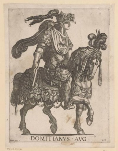 Emperor Domitian on horseback