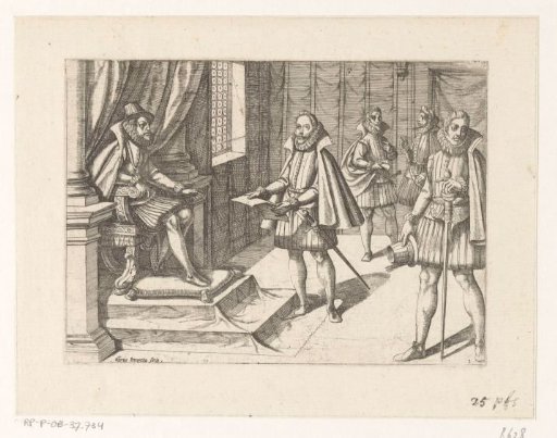 Philip II of Spain on His Throne