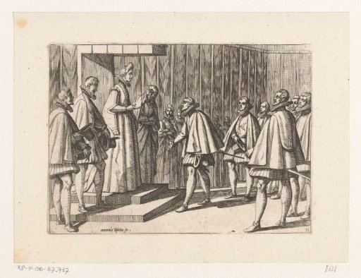 Ambassadors of Italian Ruler before Margaret of Austria
