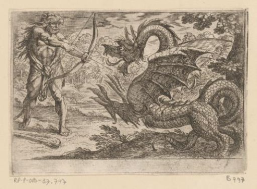 Hercules and the Dragon Ladon