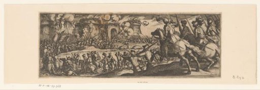 Army attacking a fort