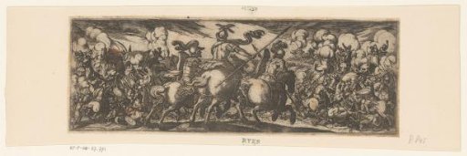 Cavalry attack against an army with elephants