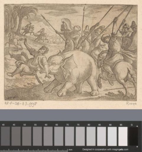 Hunt on an elephant in which the elephant kills a man