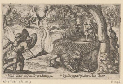 Hunters Catching Lions