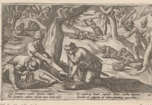 Hunters Catching Monkeys